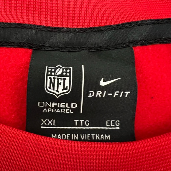 NWOT Nike On Field Dri-Fit Tampa Bay Buccaneers Crewneck Sweatshirt - Picture 5 of 5